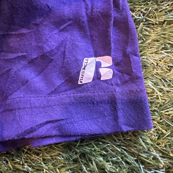 Vintage Y2K UNI Northern Iowa Panthers Purple Graphic Logo Tee Shirt Mens 2XL - Picture 8 of 10